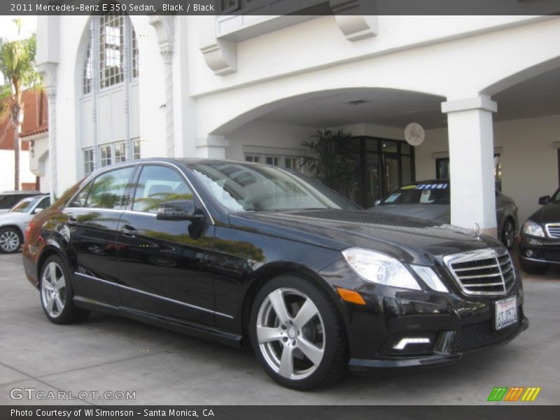 Black / Black 2011 Mercedes-Benz E 350 Sedan