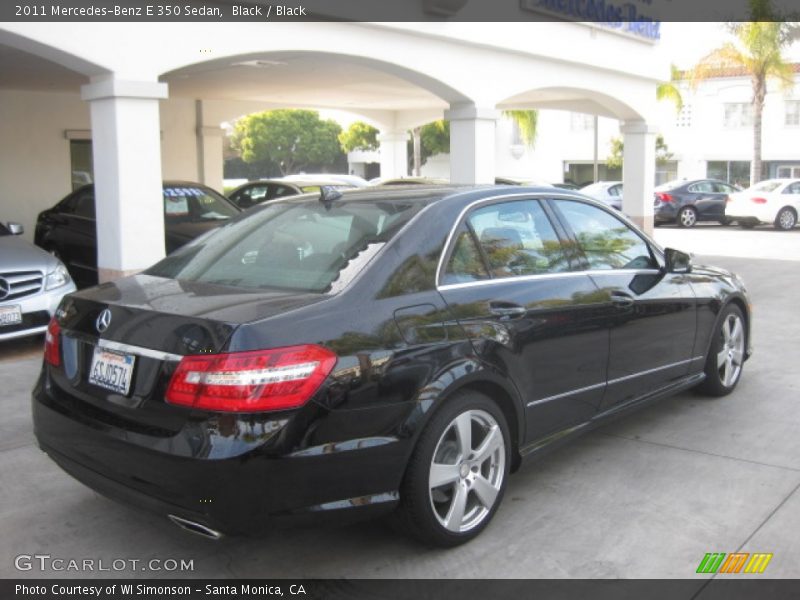 Black / Black 2011 Mercedes-Benz E 350 Sedan