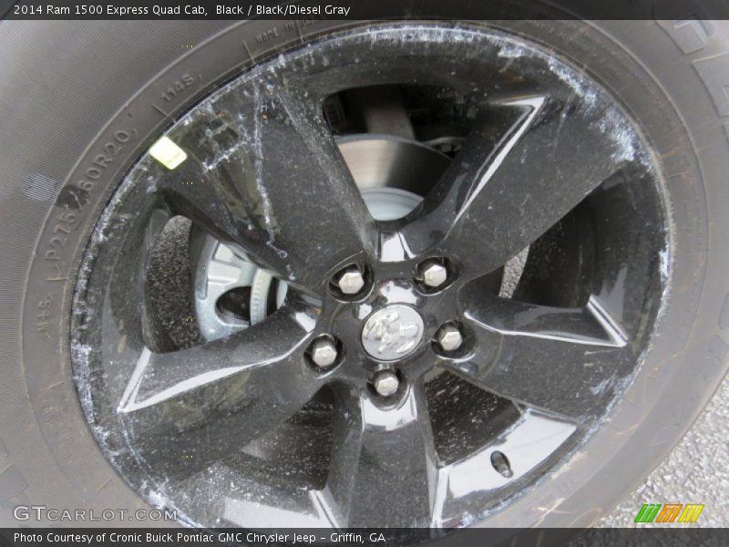 Black / Black/Diesel Gray 2014 Ram 1500 Express Quad Cab
