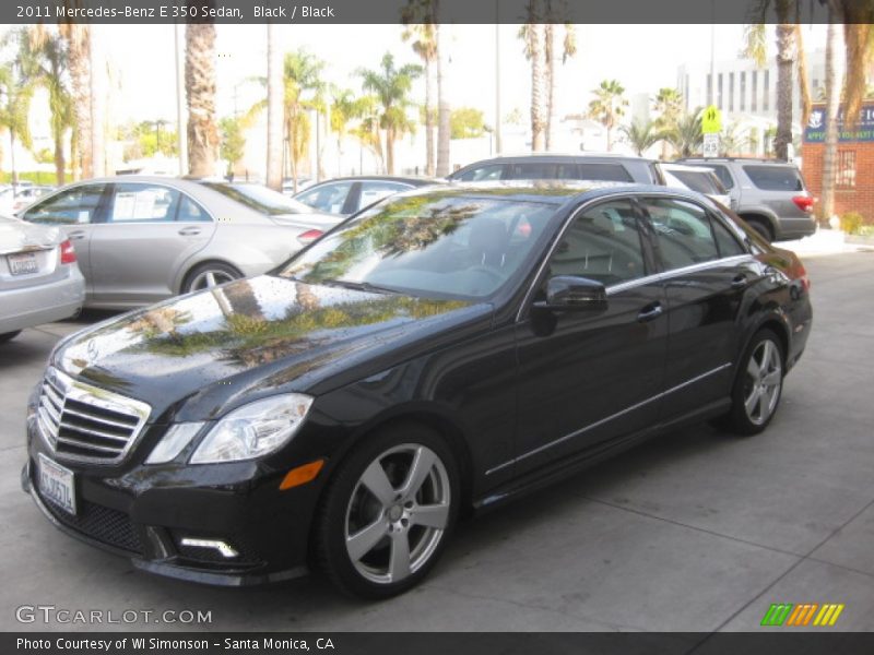 Black / Black 2011 Mercedes-Benz E 350 Sedan