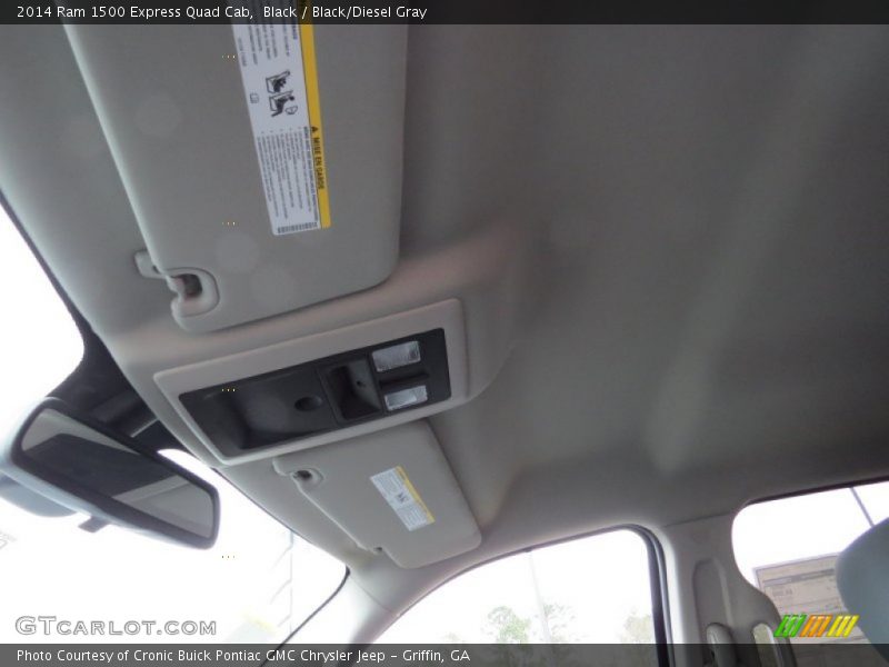 Black / Black/Diesel Gray 2014 Ram 1500 Express Quad Cab