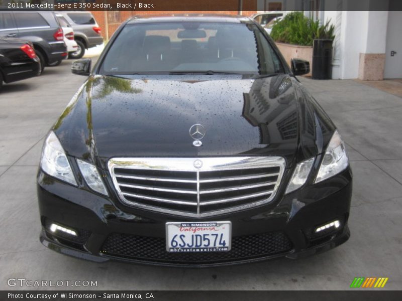 Black / Black 2011 Mercedes-Benz E 350 Sedan