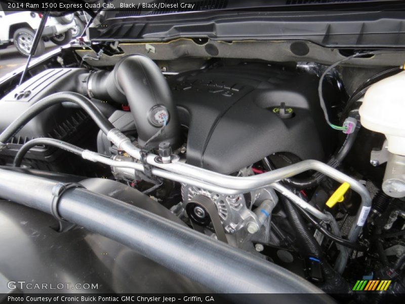 Black / Black/Diesel Gray 2014 Ram 1500 Express Quad Cab