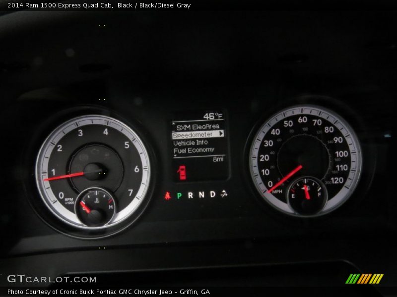 Black / Black/Diesel Gray 2014 Ram 1500 Express Quad Cab