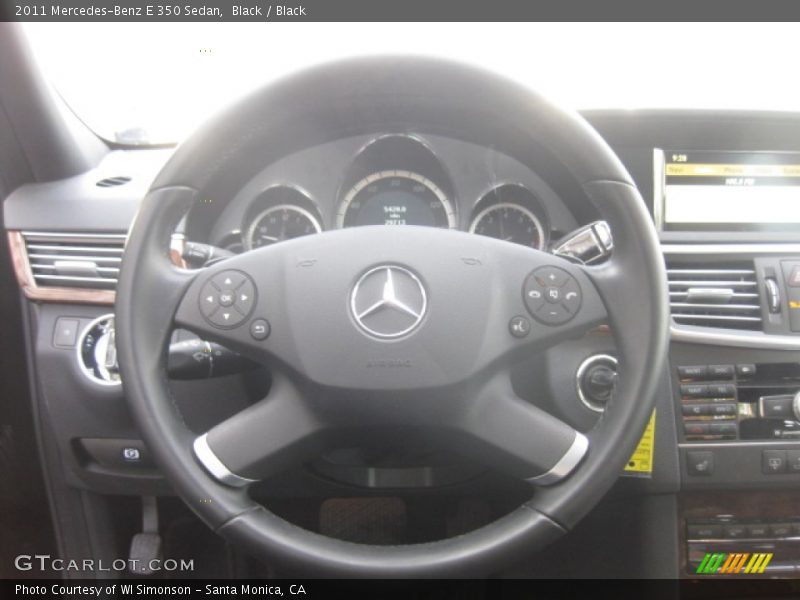 Black / Black 2011 Mercedes-Benz E 350 Sedan