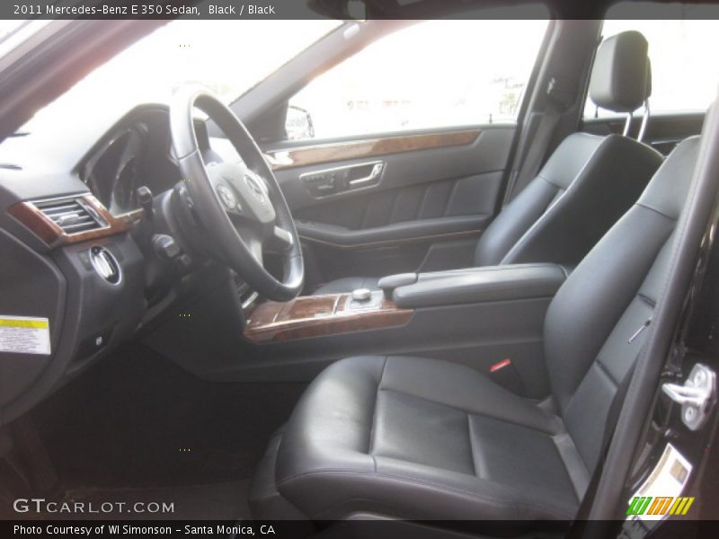 Black / Black 2011 Mercedes-Benz E 350 Sedan