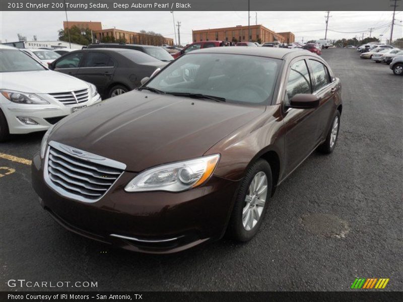 Deep Auburn Pearl / Black 2013 Chrysler 200 Touring Sedan