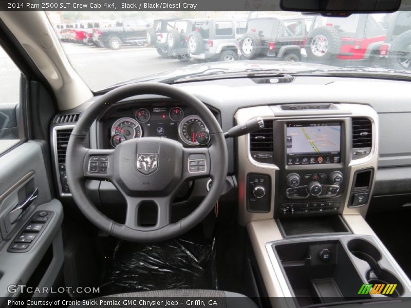 Black / Black/Diesel Gray 2014 Ram 2500 SLT Crew Cab 4x4