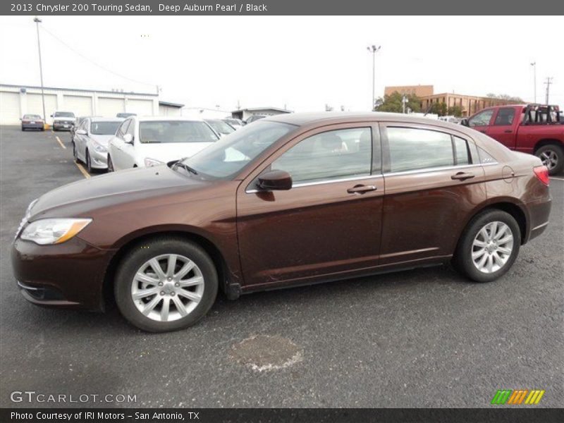 Deep Auburn Pearl / Black 2013 Chrysler 200 Touring Sedan