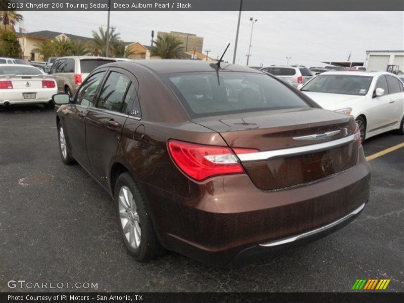 Deep Auburn Pearl / Black 2013 Chrysler 200 Touring Sedan