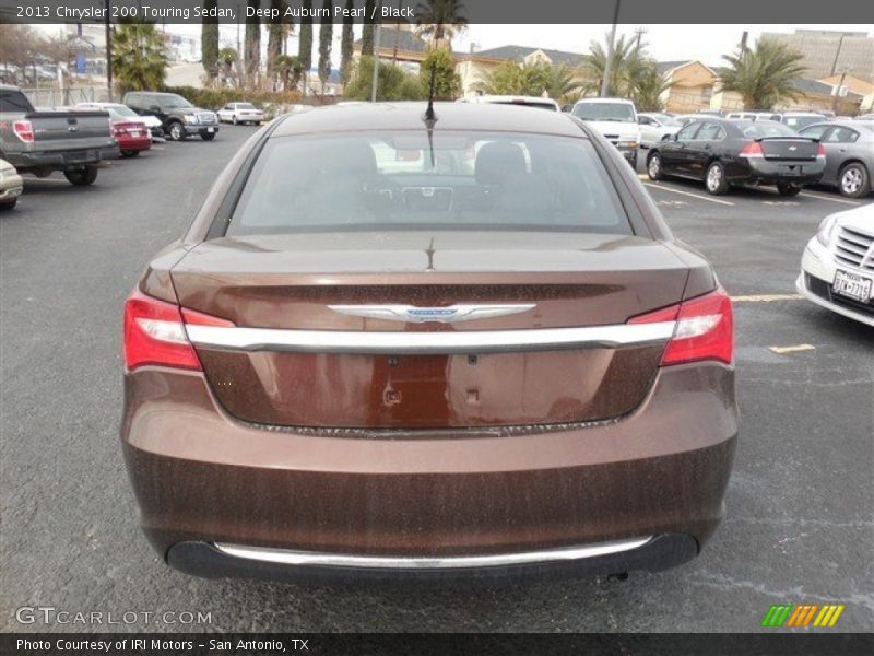 Deep Auburn Pearl / Black 2013 Chrysler 200 Touring Sedan