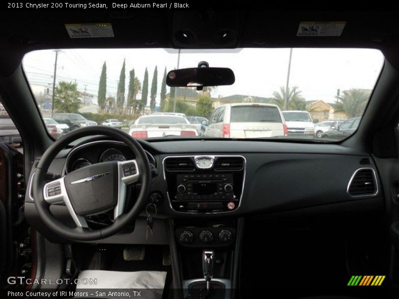 Deep Auburn Pearl / Black 2013 Chrysler 200 Touring Sedan
