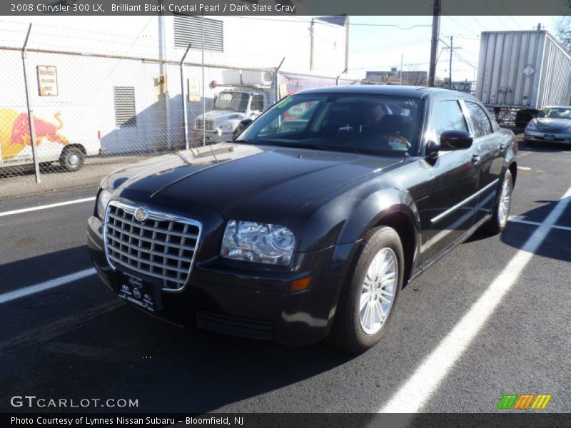 Brilliant Black Crystal Pearl / Dark Slate Gray 2008 Chrysler 300 LX