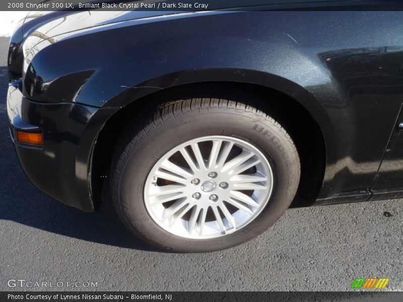 Brilliant Black Crystal Pearl / Dark Slate Gray 2008 Chrysler 300 LX