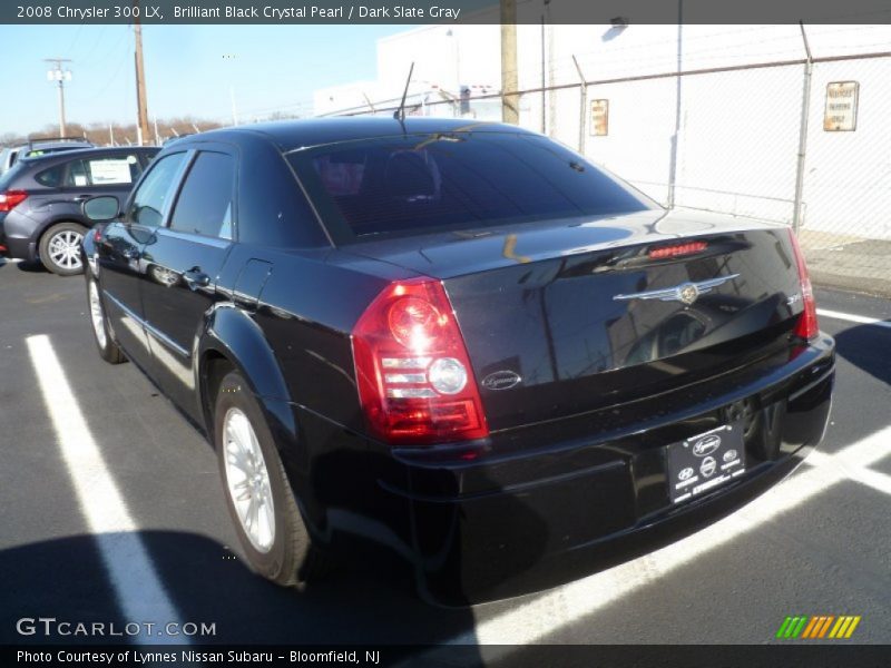 Brilliant Black Crystal Pearl / Dark Slate Gray 2008 Chrysler 300 LX