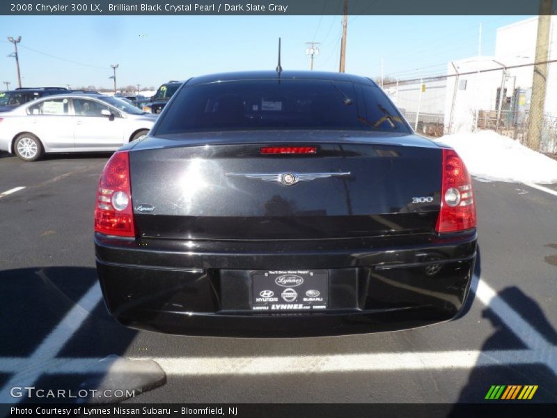 Brilliant Black Crystal Pearl / Dark Slate Gray 2008 Chrysler 300 LX