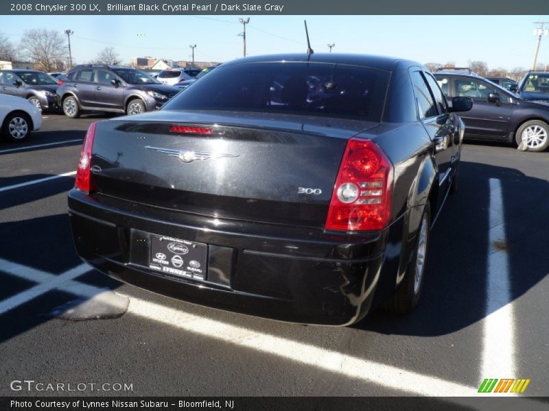 Brilliant Black Crystal Pearl / Dark Slate Gray 2008 Chrysler 300 LX