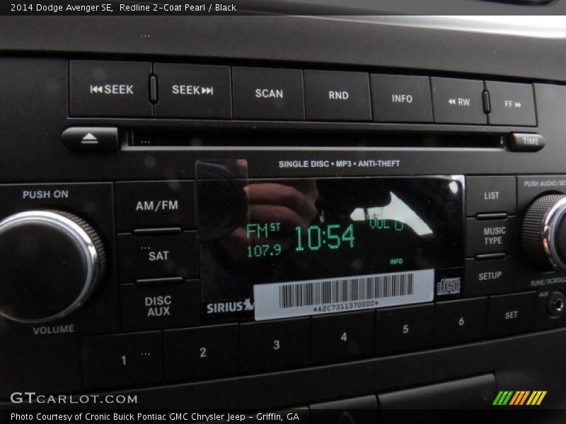 Redline 2-Coat Pearl / Black 2014 Dodge Avenger SE