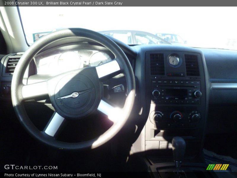 Brilliant Black Crystal Pearl / Dark Slate Gray 2008 Chrysler 300 LX