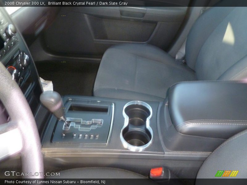 Brilliant Black Crystal Pearl / Dark Slate Gray 2008 Chrysler 300 LX