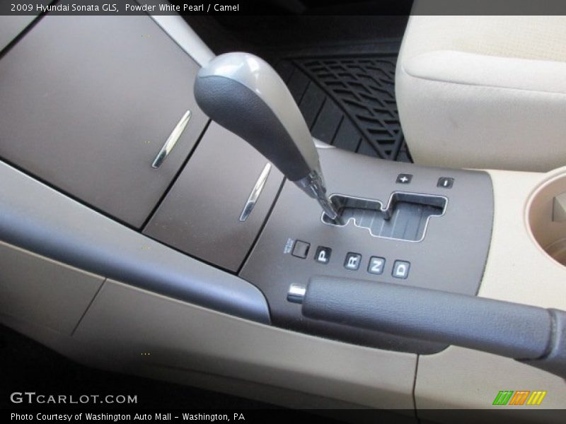 Powder White Pearl / Camel 2009 Hyundai Sonata GLS