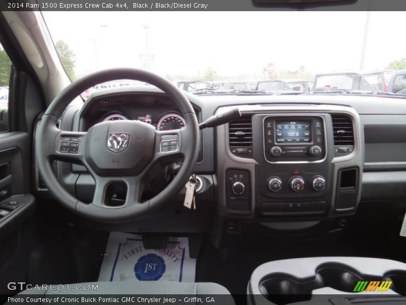 Black / Black/Diesel Gray 2014 Ram 1500 Express Crew Cab 4x4