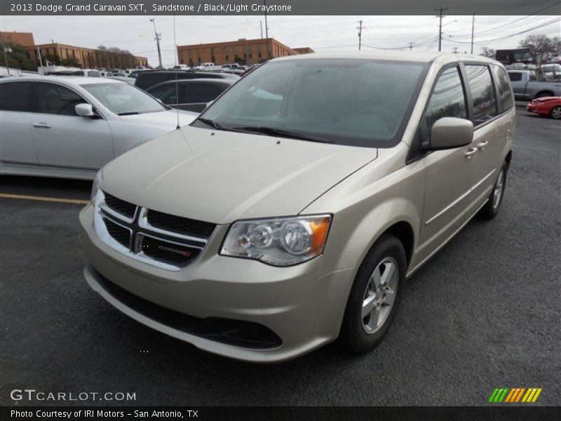 Sandstone / Black/Light Graystone 2013 Dodge Grand Caravan SXT