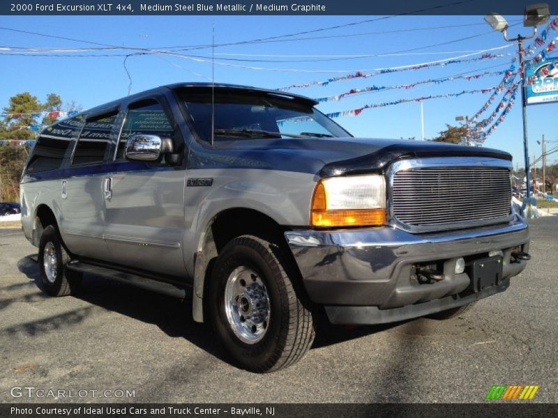 Medium Steel Blue Metallic / Medium Graphite 2000 Ford Excursion XLT 4x4