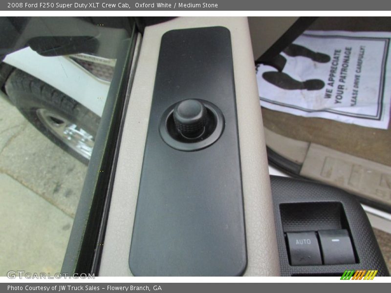 Oxford White / Medium Stone 2008 Ford F250 Super Duty XLT Crew Cab