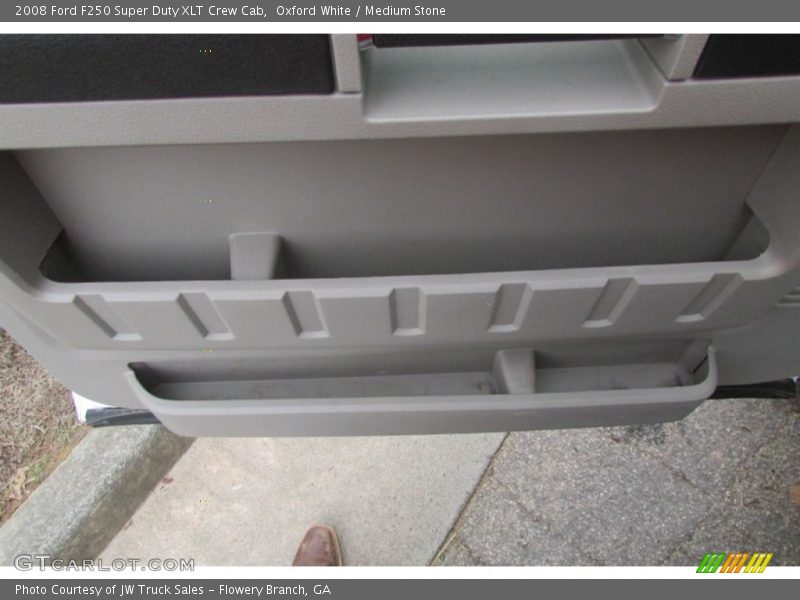Oxford White / Medium Stone 2008 Ford F250 Super Duty XLT Crew Cab