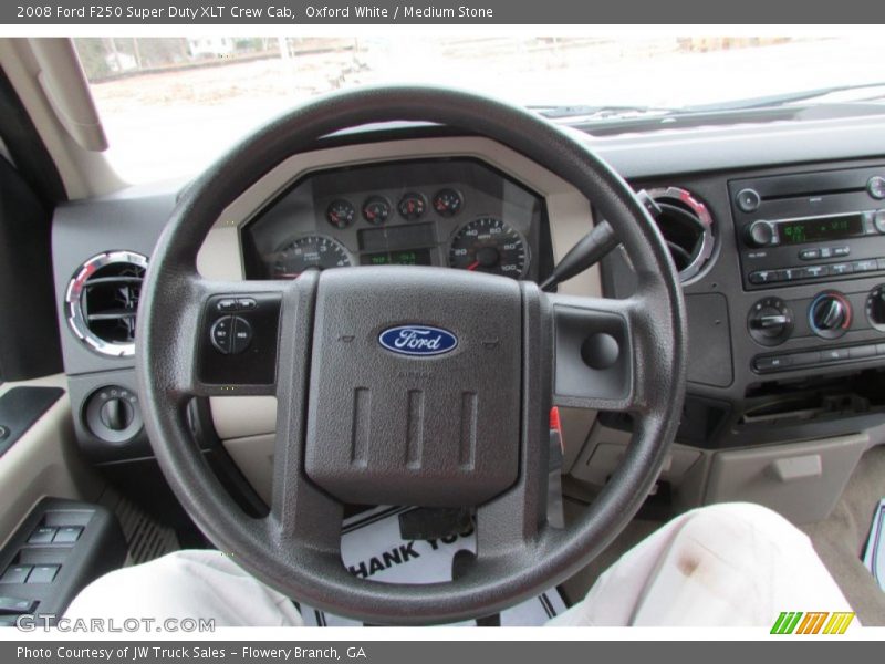  2008 F250 Super Duty XLT Crew Cab Steering Wheel