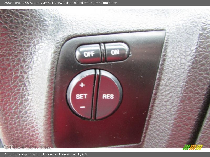 Oxford White / Medium Stone 2008 Ford F250 Super Duty XLT Crew Cab