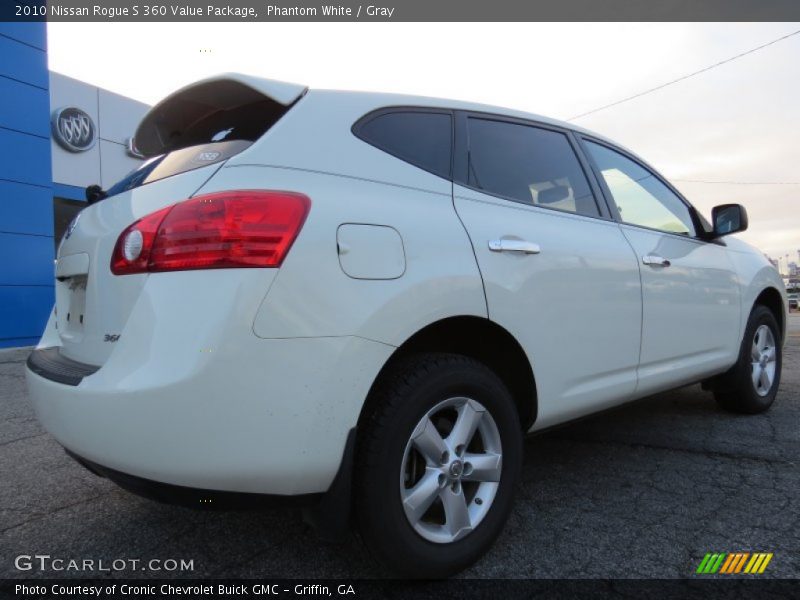 Phantom White / Gray 2010 Nissan Rogue S 360 Value Package