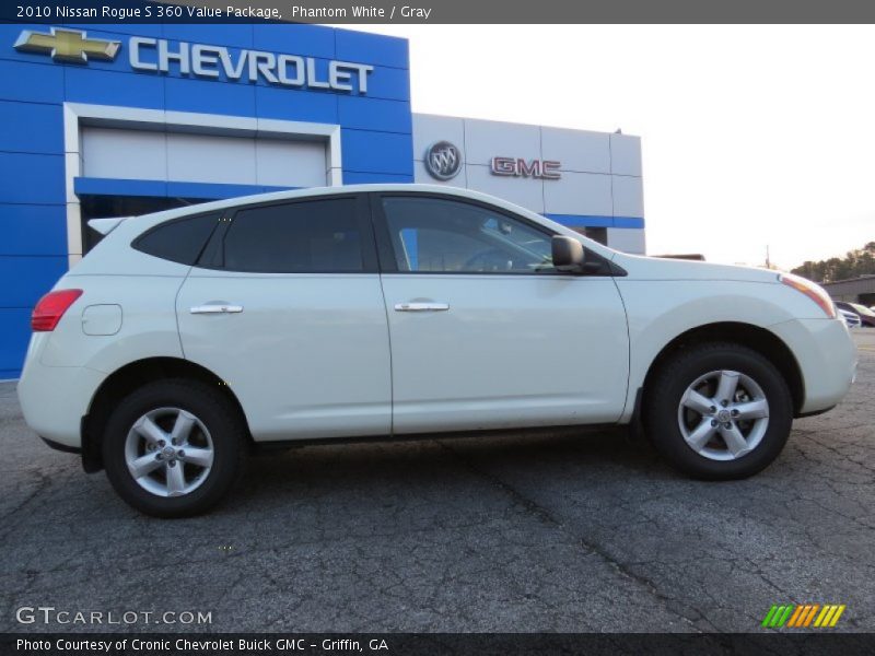 Phantom White / Gray 2010 Nissan Rogue S 360 Value Package