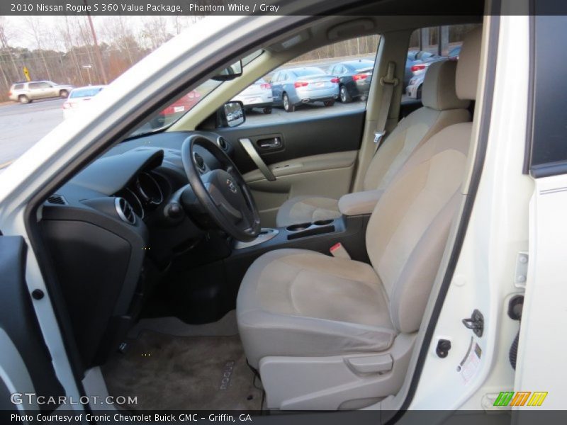 Phantom White / Gray 2010 Nissan Rogue S 360 Value Package
