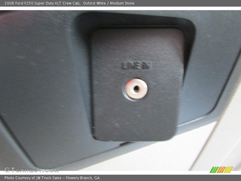 Oxford White / Medium Stone 2008 Ford F250 Super Duty XLT Crew Cab