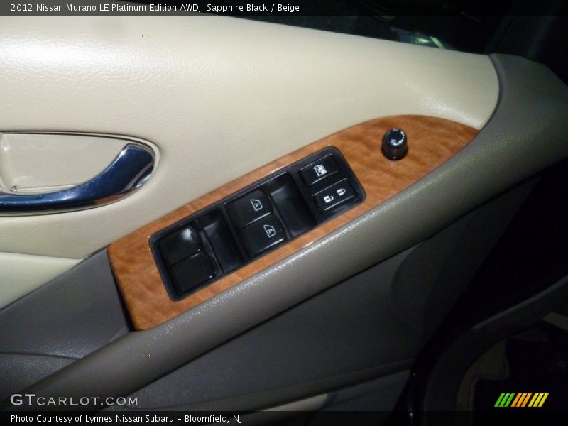 Sapphire Black / Beige 2012 Nissan Murano LE Platinum Edition AWD
