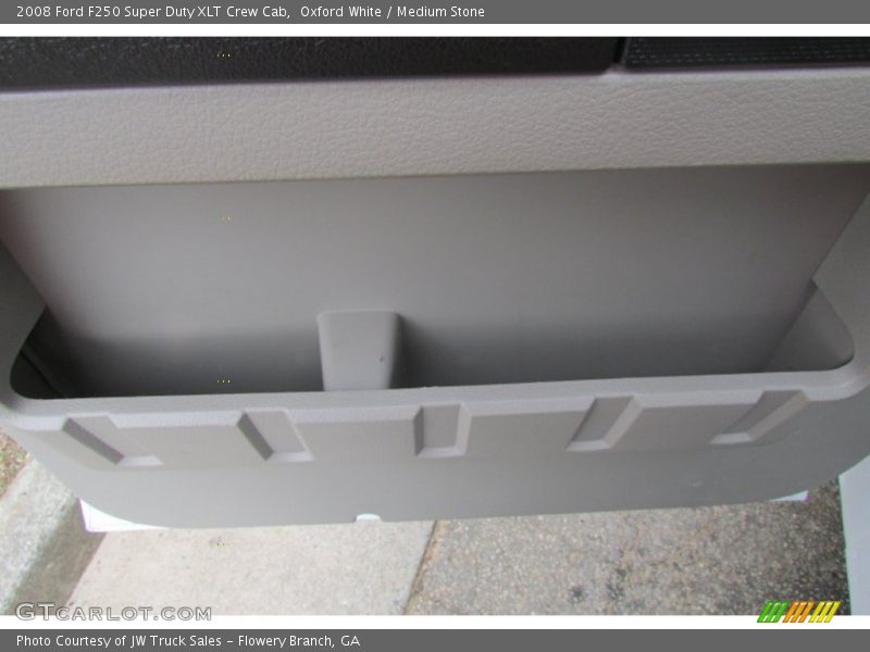 Oxford White / Medium Stone 2008 Ford F250 Super Duty XLT Crew Cab