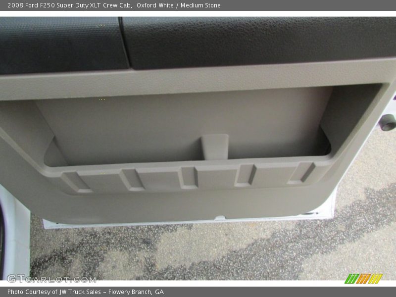 Oxford White / Medium Stone 2008 Ford F250 Super Duty XLT Crew Cab
