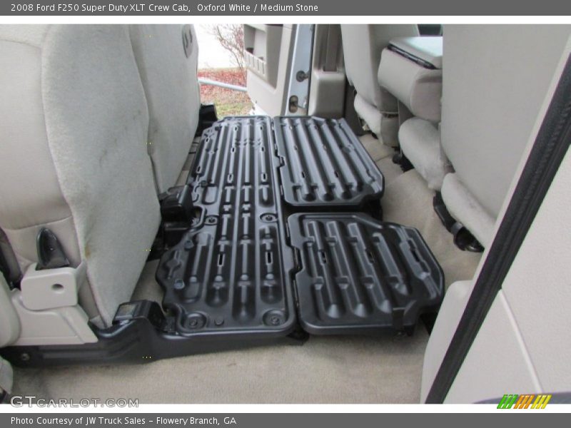 Oxford White / Medium Stone 2008 Ford F250 Super Duty XLT Crew Cab