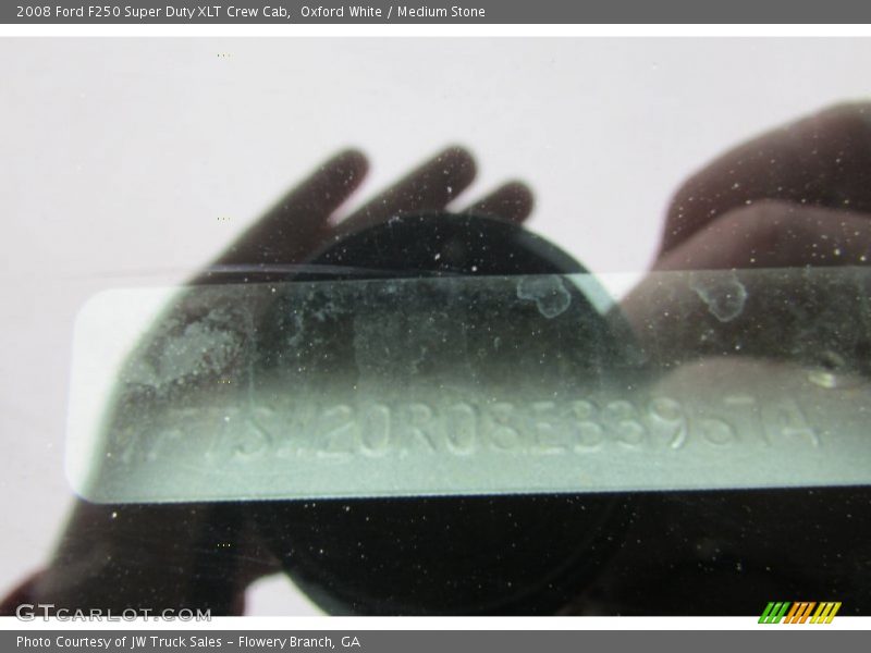 Oxford White / Medium Stone 2008 Ford F250 Super Duty XLT Crew Cab