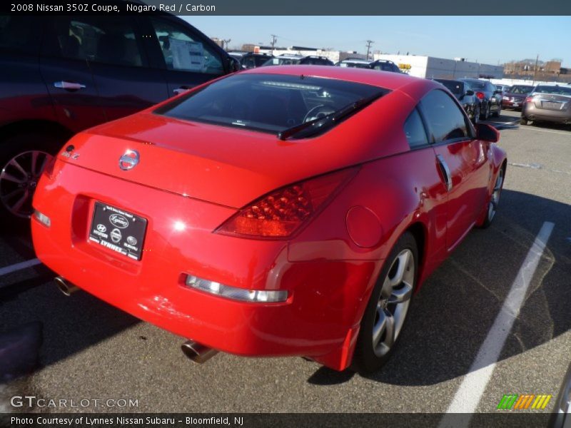 Nogaro Red / Carbon 2008 Nissan 350Z Coupe