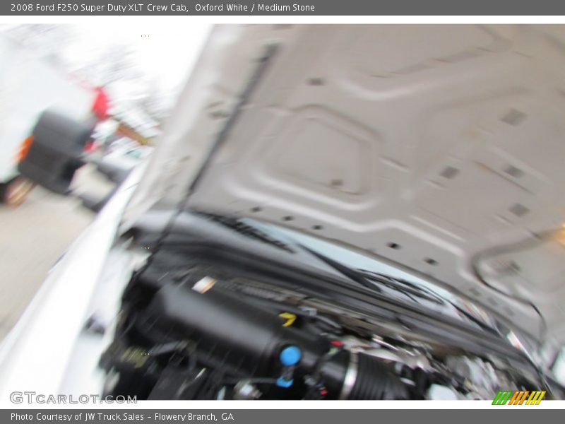 Oxford White / Medium Stone 2008 Ford F250 Super Duty XLT Crew Cab