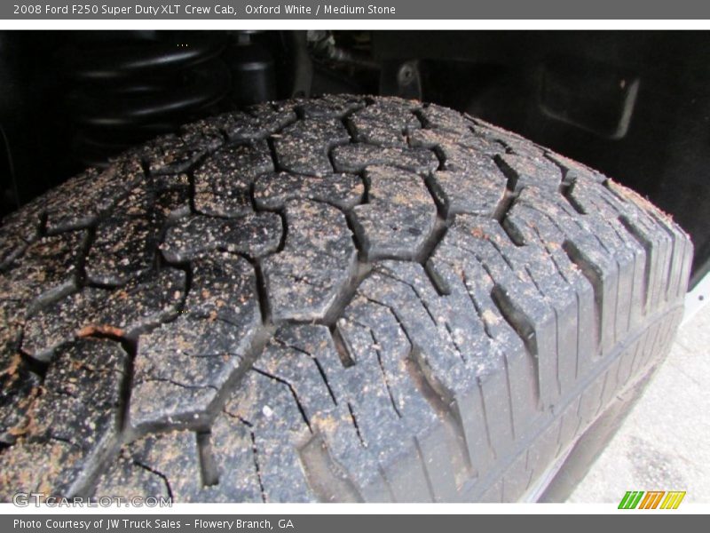 Oxford White / Medium Stone 2008 Ford F250 Super Duty XLT Crew Cab