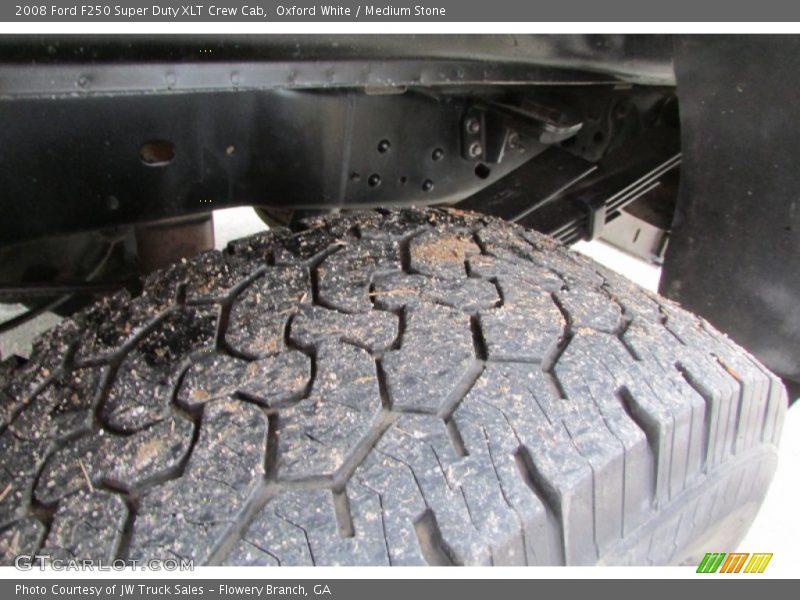 Oxford White / Medium Stone 2008 Ford F250 Super Duty XLT Crew Cab