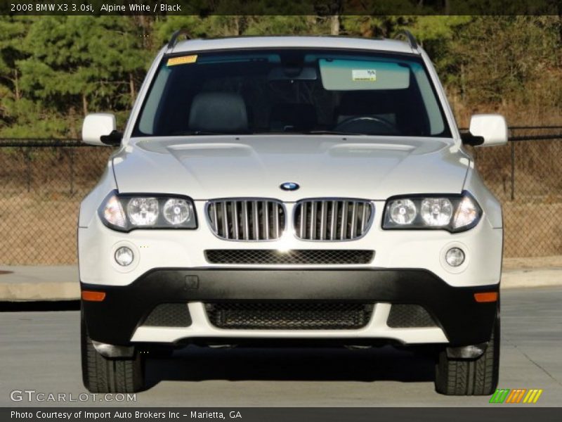 Alpine White / Black 2008 BMW X3 3.0si