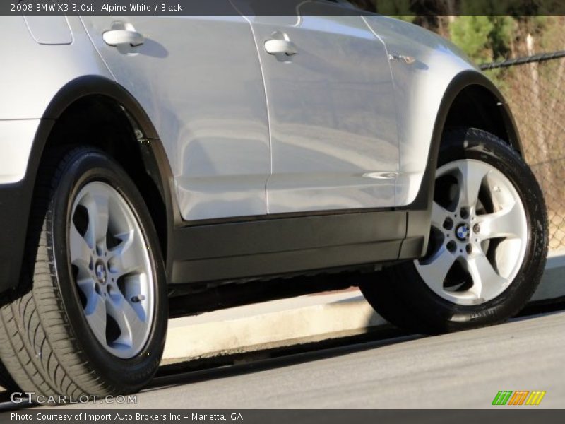 Alpine White / Black 2008 BMW X3 3.0si