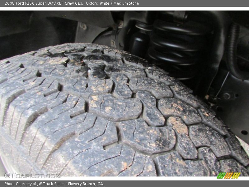 Oxford White / Medium Stone 2008 Ford F250 Super Duty XLT Crew Cab