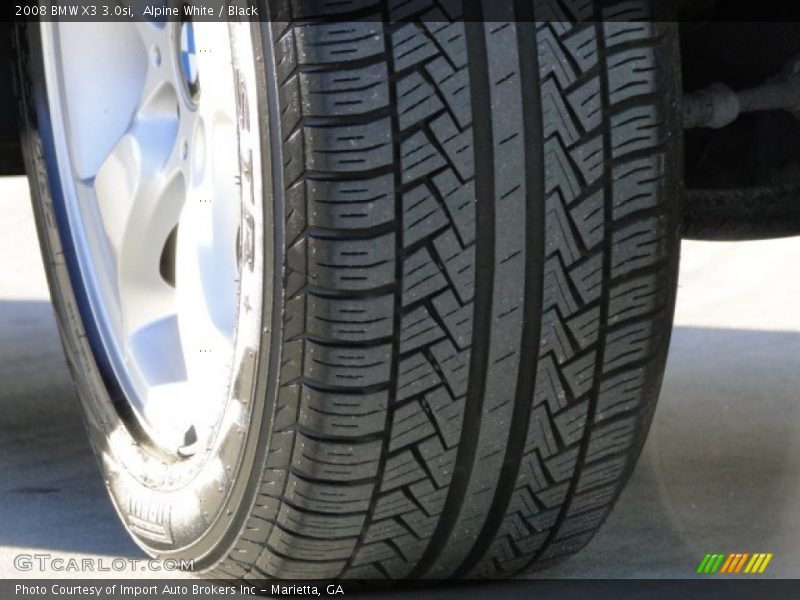 Alpine White / Black 2008 BMW X3 3.0si