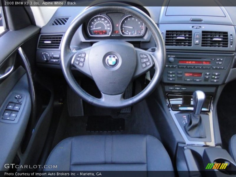 Alpine White / Black 2008 BMW X3 3.0si